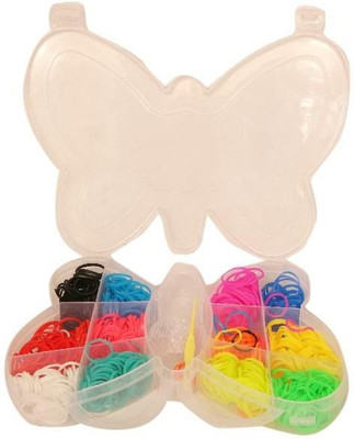 

Homeshopeez Mini Loom Bands Butterfly Accessory Kit