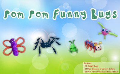 

Atanands Acitivity Kit PomPom Funny Bugs