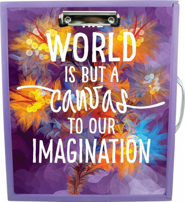

Enigmatic Woodworks Wooden Art Box - Motivational Theme1(Purple)