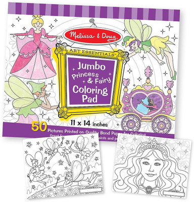 

Melissa & Doug Jumbo Coloring Pad - Princess & Fairy