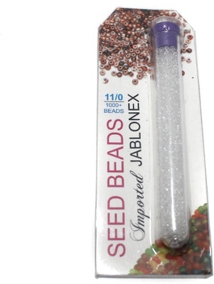 

Jaunty Beadsnfashion Imported Jablonex Seed Beads Trans White