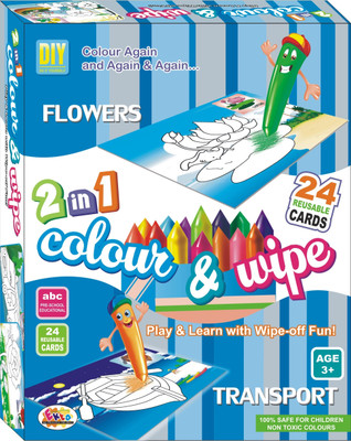 

Ekta Toys Colour and Wipe Flowers and Transport