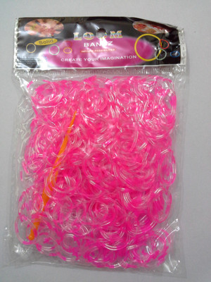

Shatchi 8 Tone Pink And Transparent 600 Loom Band Refill Kit Kids Arts Crafts Toys With S Clips & Hook,Birthday, Anniversary, Festival