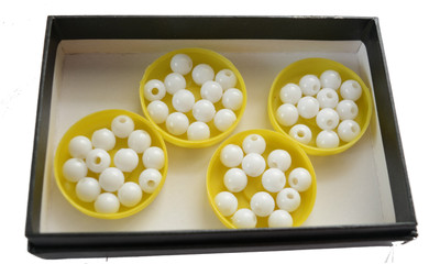 ecaart White Plastic Beads for jewellery making kit