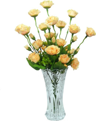 

Orchard Yellow Rose Artificial Flower with Pot(17 inch, Pack of 1)