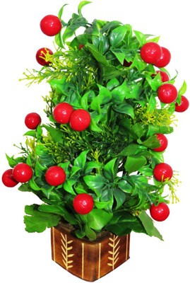 

eMani Multicolor Wild Flower Artificial Flower with Pot(12 inch, Pack of 1)