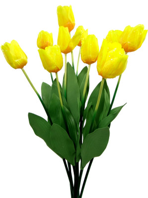 37% OFF on Fourwalls Yellow Tulips Artificial Flower(Pack of 10) 37% OFF on Fourwalls Yellow Tulips Artificial Flower(Pack of 10)