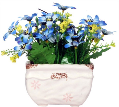 

Orchard Blue Assorted Artificial Flower with Pot(6.2 inch, Pack of 1)