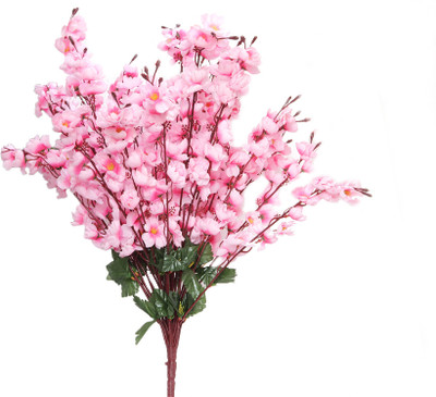 

Vck 36 Sticks Blossom Bunch Pink Assorted Artificial Flower(19.2 inch, Pack of 1)