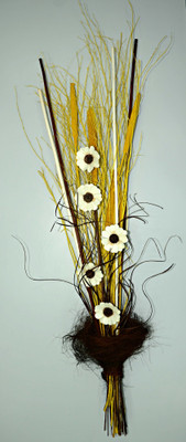 

Exotic Creations Honey Enchante -Dried Bouquet Multicolor Assorted Artificial Flower(35.43 inch, Pack of 1)