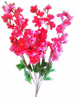 

Ahana Creations Blossoms Bunch Pink Magnolia Artificial Flower(24 inch, Pack of 1)