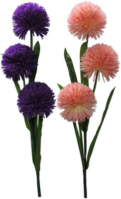 

ZOOEY Purple, Pink Assorted Artificial Flower(45.5 inch, Pack of 2)