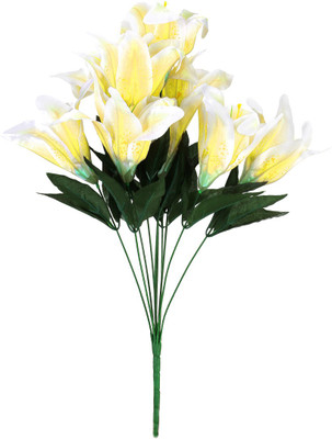 

Design O Vista Yellow Lily Artificial Flower(48 cm, Pack of 10)