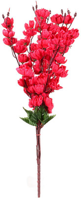 

JaipurCrafts Red Magnolia Artificial Flower(21.5 inch, Pack of 1)