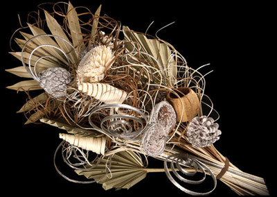 

Exotic Creations Natural Spread Dried Bouquet Clear Assorted Artificial Flower(23.62 inch, Pack of 1)