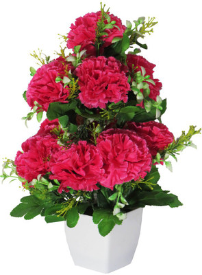 

YSK Creation Multicolor Wild Flower Artificial Flower with Pot(12 inch, Pack of 1)