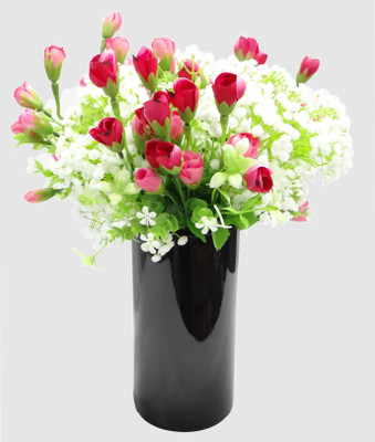 

Ace Flowers Multicolor Peony Artificial Flower with Pot(16 inch, Pack of 1)