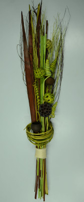 

Exotic Creations Green Tea Dried Bouquet Multicolor Dried Sticks Artificial Flower(35.43 inch, Pack of 1)