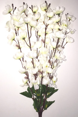 

BriteNOVA White Orchids Artificial Flower(35.5 inch, Pack of 1)