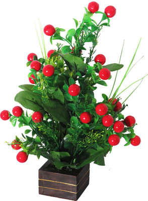 

YSK Creation Multicolor Cherry Blossom Artificial Flower with Pot(12 inch, Pack of 1)
