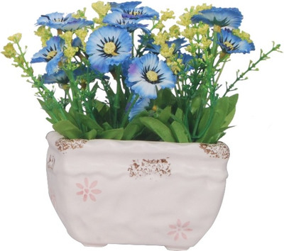 

Orchard Blue Poppy Artificial Flower with Pot(6.2 inch, Pack of 1)