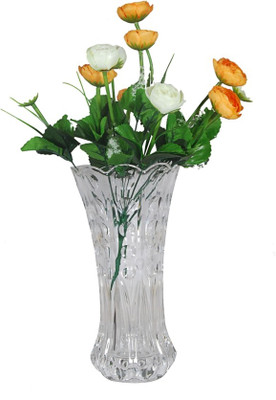 

Orchard Multicolor Ranunculus Artificial Flower with Pot(21 inch, Pack of 1)