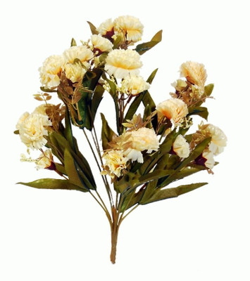 

Orchard Beige Carnations Artificial Flower(15.5 inch, Pack of 1)