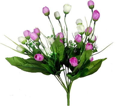 

Orchard Purple, White Assorted Artificial Flower(16 inch, Pack of 1)