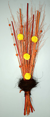 

Exotic Creations Saffron Yard -Dried Bouquet Multicolor Dried Sticks Artificial Flower(35.43 inch, Pack of 1)