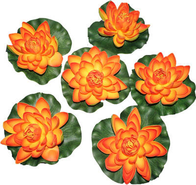 53% OFF on Pollination FLOATING LOTUS Orange Assorted Artificial Flower(4 inch, Pack of 6) 53% OFF on Pollination FLOATING LOTUS Orange Assorted Artificial Flower(4 inch, Pack of 6)