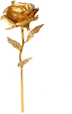 

Golddust Gold Rose Artificial Flower(9.5 inch, Pack of 1)