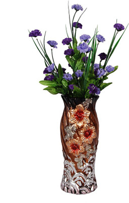

Orchard Multicolor Carnations Artificial Flower with Pot(17.5 inch, Pack of 1)