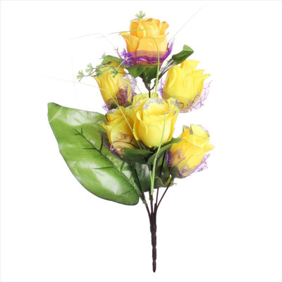 

JaipurCrafts New Arrival Decorative Season Multicolor Rose Artificial Flower(13.77953 inch, Pack of 1)