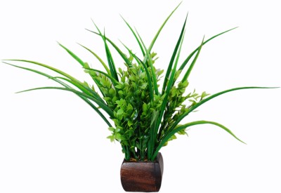 

Loxia Green Wild Flower Artificial Flower with Pot(7 inch, Pack of 1)