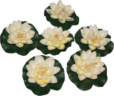 69% OFF on Pollination FLOATING LOTUS White Assorted Artificial Flower(5.5 inch, Pack of 6) 69% OFF on Pollination FLOATING LOTUS White Assorted Artificial Flower(5.5 inch, Pack of 6)