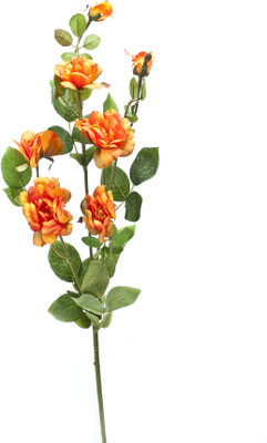 

Kusal Orange Rose Artificial Flower(Pack of 2)