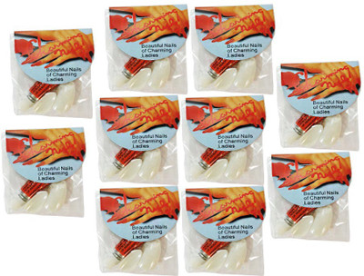 

One Personal Care Artficial Nails - 10 Packs Plain(Pack of 100)