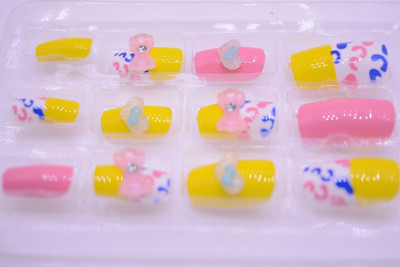 

SND Fashion Style Lady Artificial False Nail Tips With out Glue Pink(Pack of 12)