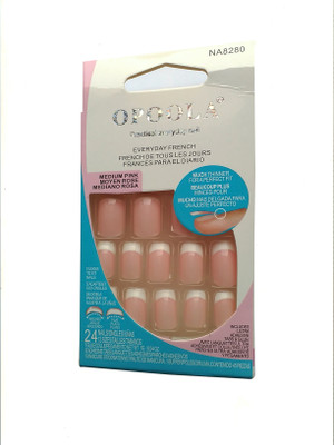 

Opoola GROOM FRENCH GLUE ON NAILS 24 PCS NEW PACK LIGHT PINK(Pack of 24)
