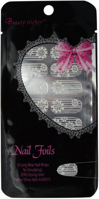 

Ruby Premium Quality Full Cover Nail Art Stickers Natural(Pack of 14)
