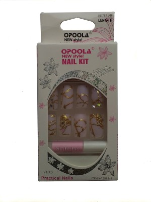

Opoola GROOM FRENCH GLUE ON NAILS PRINTED 24PCS LIGHT PEACH(Pack of 24)