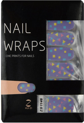 

Ruby Premium Quality Full Cover Nail Art Stickers Blue(Pack of 14)