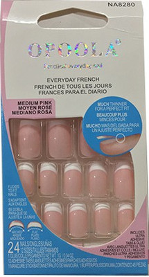 

Opoola GROOM FRENCH GLUE ON NAILS 24PCS LIGHT PINK(Pack of 24)