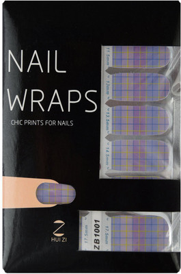 

Ruby Premium Quality Full Cover Nail Art Stickers Purple(Pack of 14)