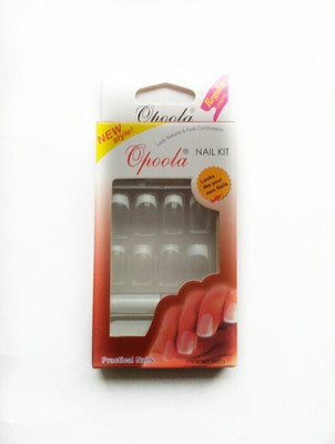 

Opoola GROOM FRENCH GLUE ON NAILS TRANSPARENT(Pack of 24)