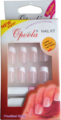 

Opoola 24 French Nails Of 12 Sizes In Regular Length Light Purple(Pack of 8)