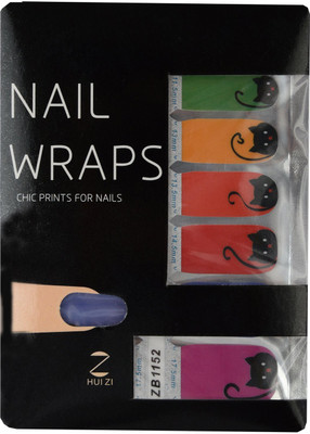 

Ruby Premium Quality Full Cover Nail Art Stickers Red(Pack of 14)