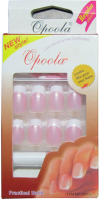 

Opoola French Nails Of 12 Sizes Pink(Pack of 24)