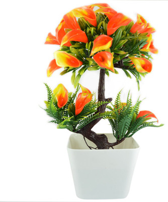 

Reiki Crystal Products Decorative Showpiece - 25 cm(Plastic, Green, Orange)