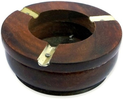 

Crafts World Brown Wood Ashtray